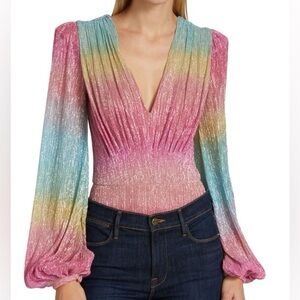 Patbo Prism Plunging Bodysuit Size S